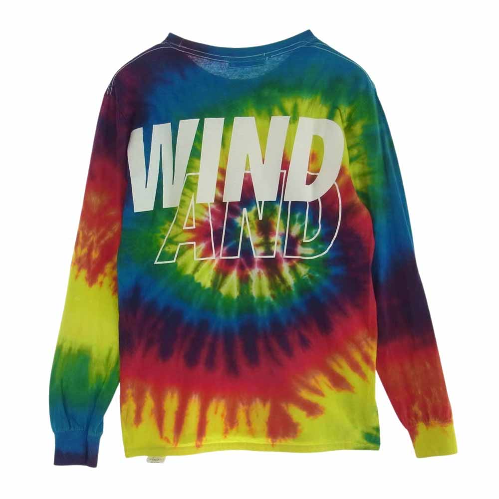 WIND AND SEA ウィンダンシー LONG SLEEVE CUT-SEWN TIEDYE タイダイ染め ロング スリーブ Tシャツ 長袖 マルチカラー S【中古】