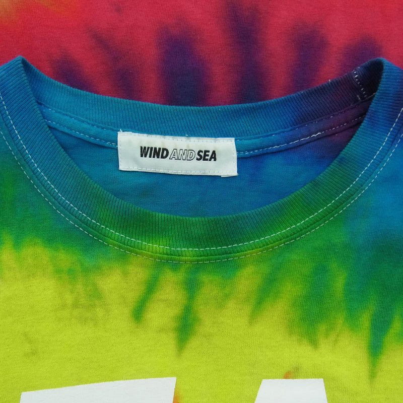 WIND AND SEA ウィンダンシー LONG SLEEVE CUT-SEWN TIEDYE タイダイ染め ロング スリーブ Tシャツ 長袖 マルチカラー S【中古】