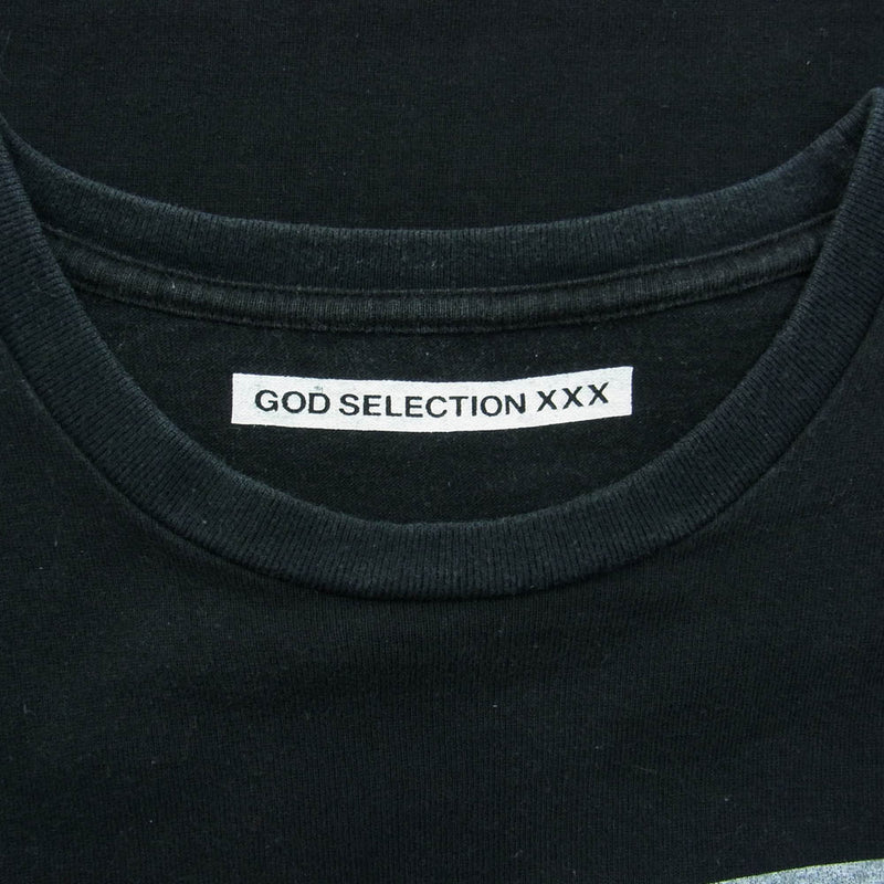 GOD SELECTION XXX ゴッドセレクション KATE MOSS Tee ケイトモス フォトプリント Ｔシャツ 半袖 ブラック ブラック系【中古】