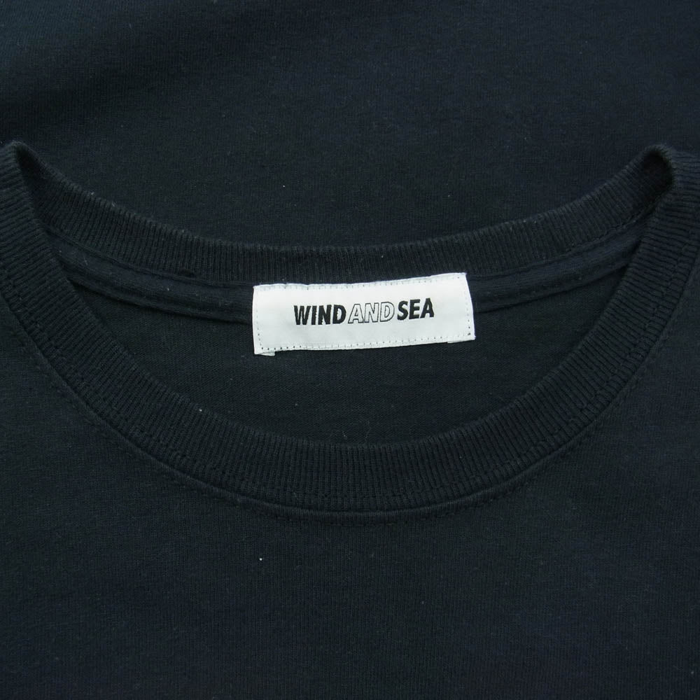 WIND AND SEA ウィンダンシー × GOD SELECTION XXX ロゴプリントTシャツ 半袖 ブラック系 M【中古】