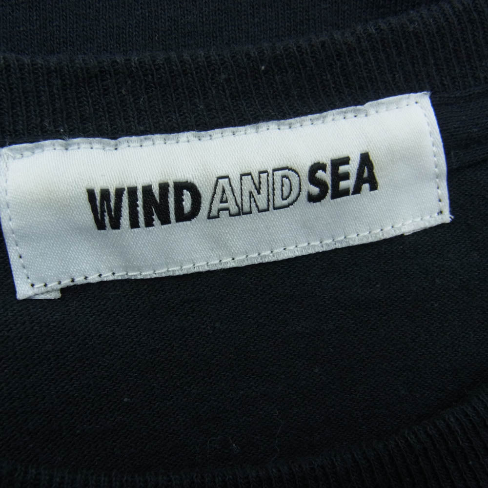 WIND AND SEA ウィンダンシー × GOD SELECTION XXX ロゴプリントTシャツ 半袖 ブラック系 M【中古】