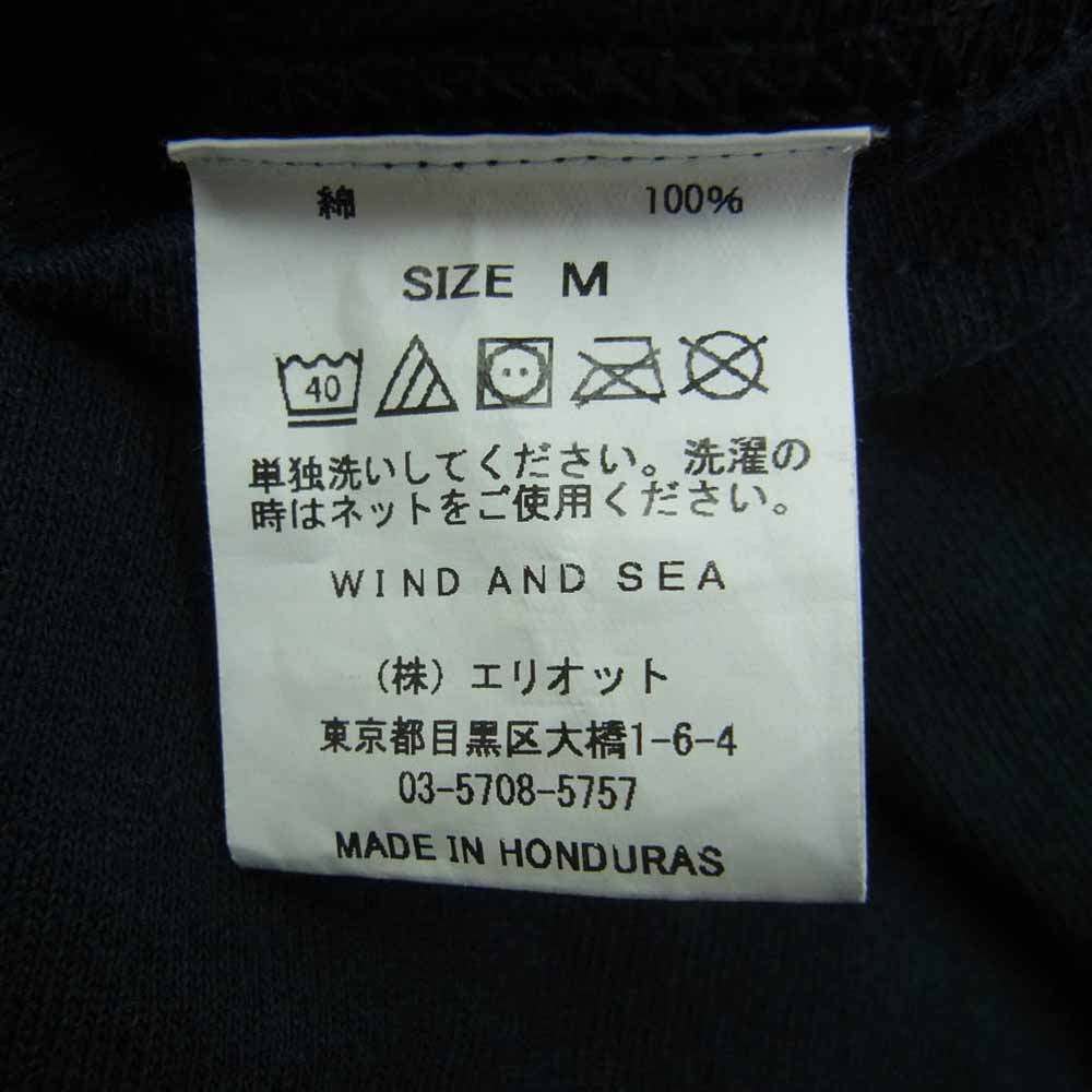WIND AND SEA ウィンダンシー × GOD SELECTION XXX ロゴプリントTシャツ 半袖 ブラック系 M【中古】