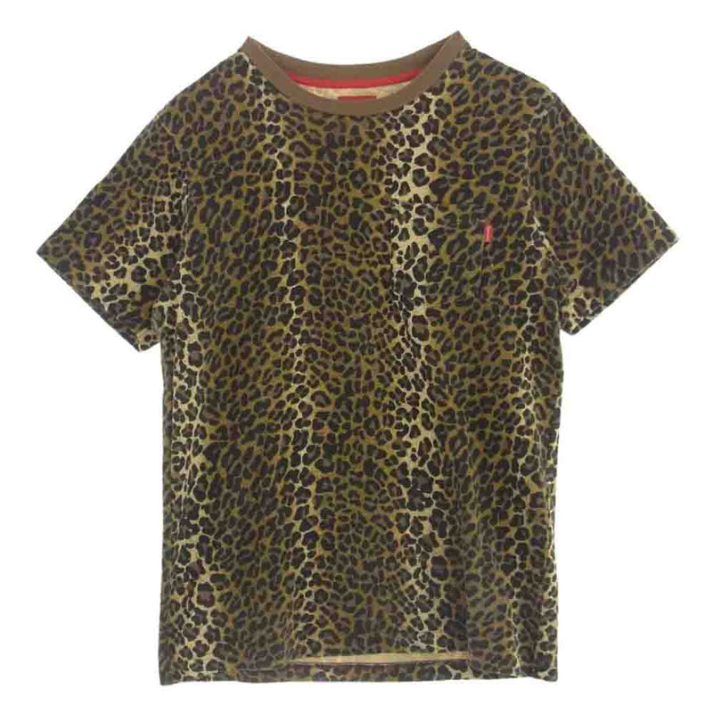 Supreme シュプリーム 15SS Leopard Pocke Tee レオパード 総柄 ポケット Ｔシャツ 半袖 S【中古】