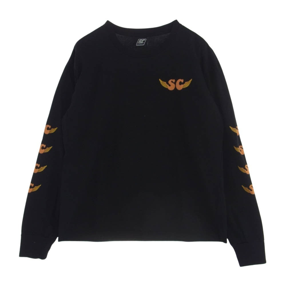 SUBCULTURE サブカルチャー pop up 限定 ロングスリーブ Tシャツ 長袖 カットソー ブラック系 2【中古】