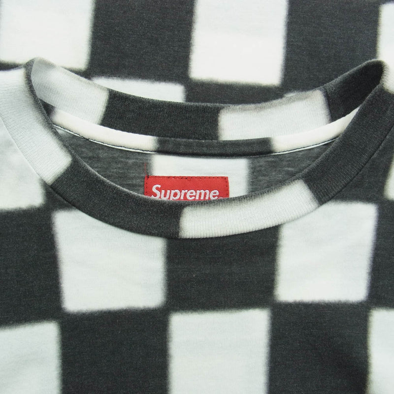 Supreme シュプリーム 20SS Small Box Tee Checkerboard スモール ボックスロゴ チェッカーボード柄 Ｔシャツ 半袖 ブラック系 ホワイト系 S【中古】