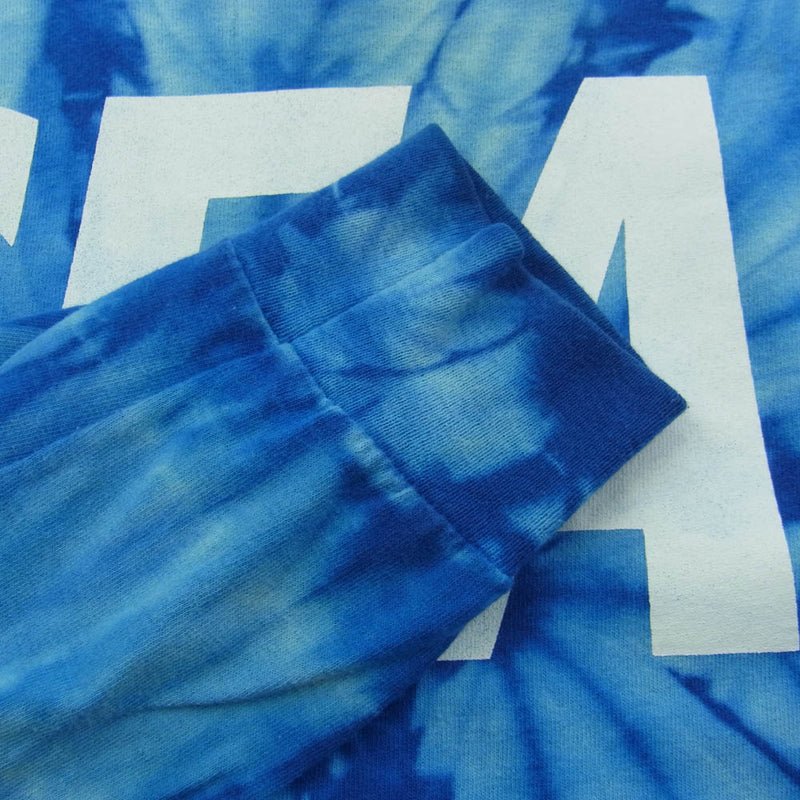 WIND AND SEA ウィンダンシー LONG SLEEVE CUT-SEWN TIEDYE タイダイ染め ロング スリーブ Tシャツ 長袖 ブルー系 S【中古】