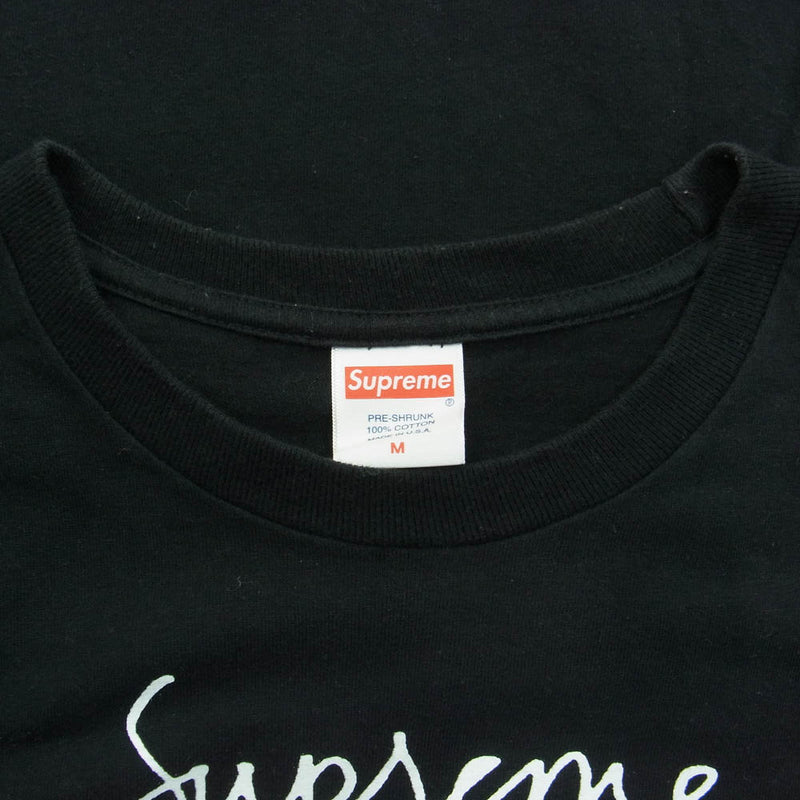 Supreme シュプリーム 18AW Madonna Tee マドンナ プリント Tシャツ 半袖 ブラック系 M【中古】