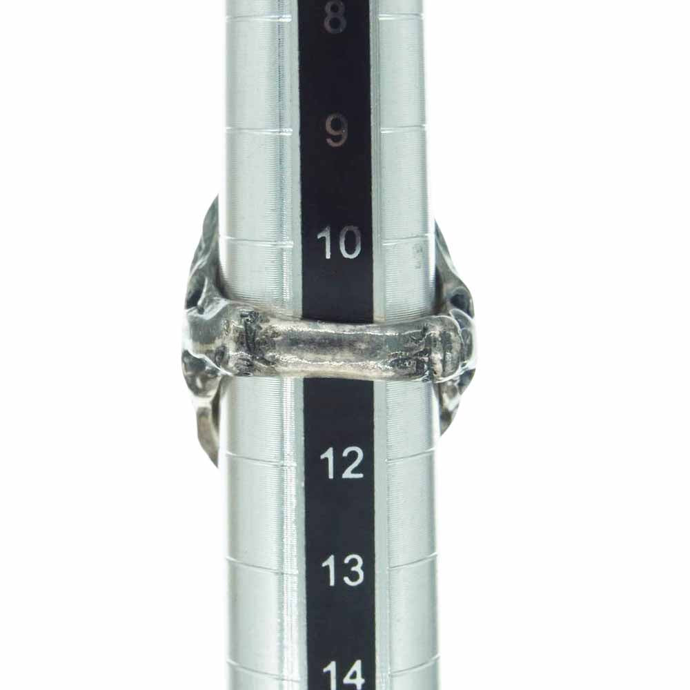 ALEX STREETER アレックスストリーター ANGEL HEART RING エンジェルハート リング アイボリー シルバー系 約11号【中古】