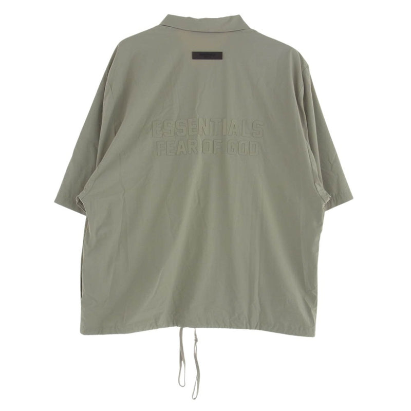 FEAR OF GOD フィアオブゴッド FOG ESSENTIALS エッセンシャルズ 半袖シャツ グレー系 ベージュ系 M【美品】【中古】