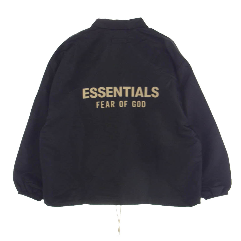 FEAR OF GOD フィアオブゴッド 8325-343-1708 FOG ESSENTIALS エッセンシャルズ Coaches Jacket コーチ ジャケット ブラック系 S【美品】【中古】