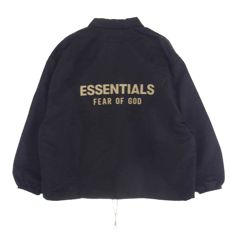 FEAR OF GOD フィアオブゴッド 8325-343-1708 FOG ESSENTIALS エッセンシャルズ Coaches Jacket コーチ ジャケット ブラック系 S【美品】【中古】