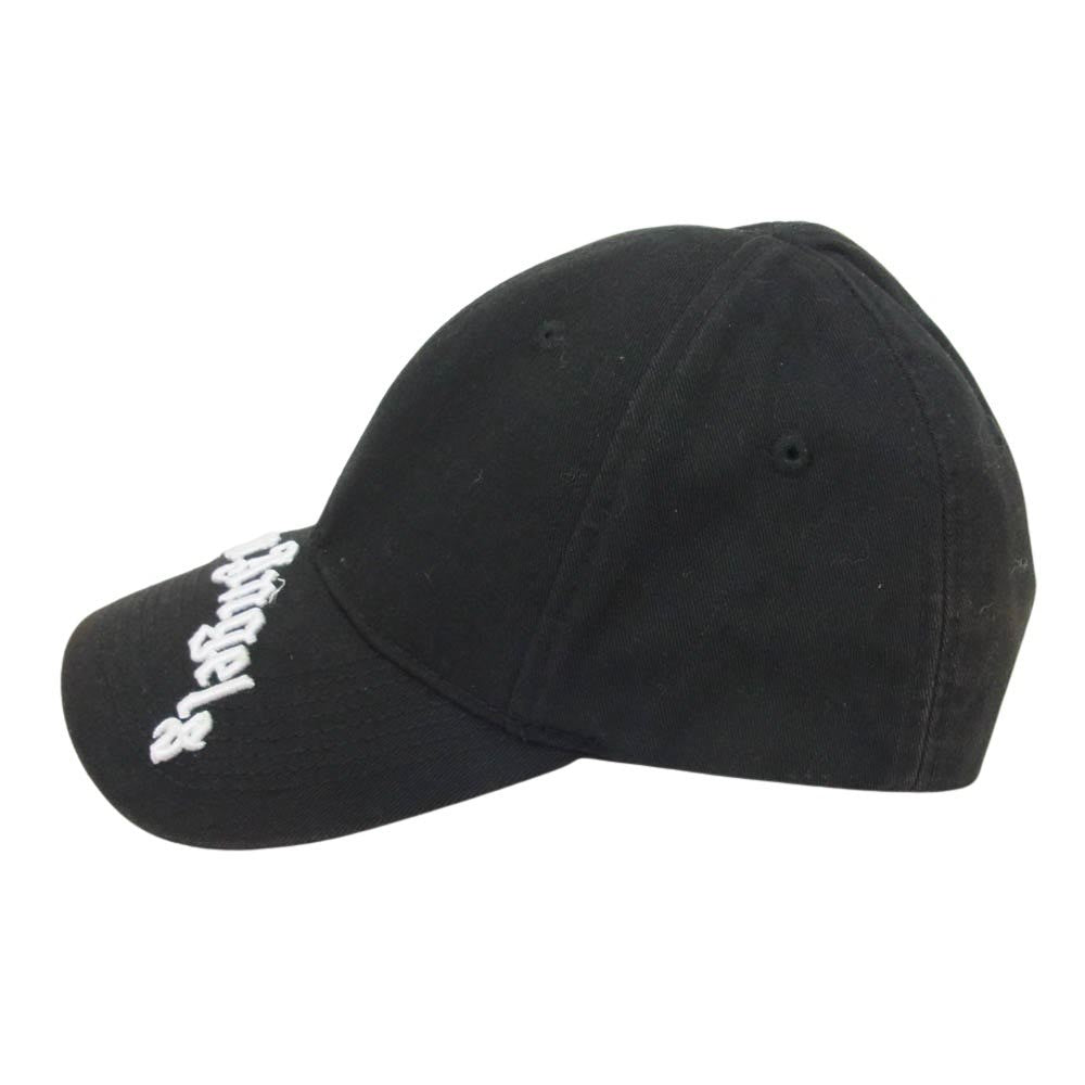 PALM ANGELS パームエンジェルス 国内正規品 イーストランドタグ クラシック ロゴ刺繡 ベースボール キャップ ブラック系【中古】