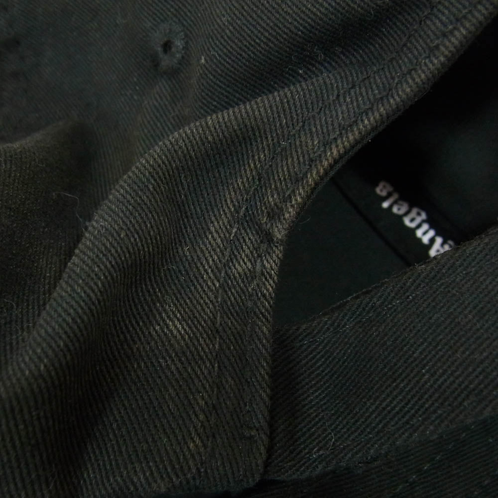 PALM ANGELS パームエンジェルス 国内正規品 イーストランドタグ クラシック ロゴ刺繡 ベースボール キャップ ブラック系【中古】