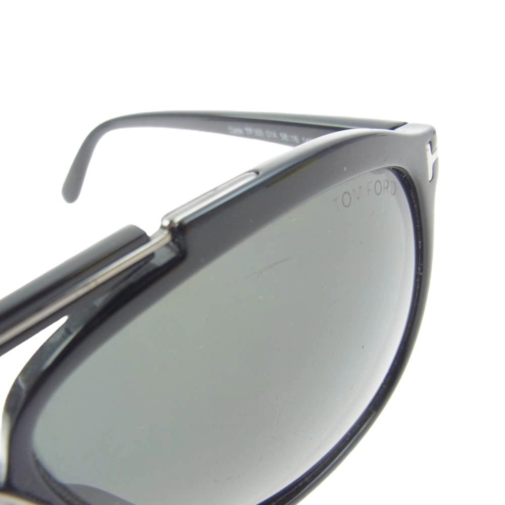 TOM FORD トムフォード TF300 ティアドロップ サングラス ブラック系 58□16　145【中古】