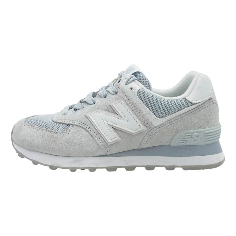 NEW BALANCE ニューバランス WL574OAA 574 light gray ライトグレー スエード メッシュ ローカット スニーカー ライトグレー 23.5cm【中古】