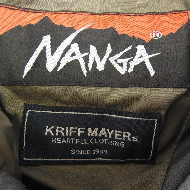 NANGA ナンガ 2319900 KRIFF MAYER クリフメイヤー ダウン ジャケット カーキ系 M【極上美品】【中古】