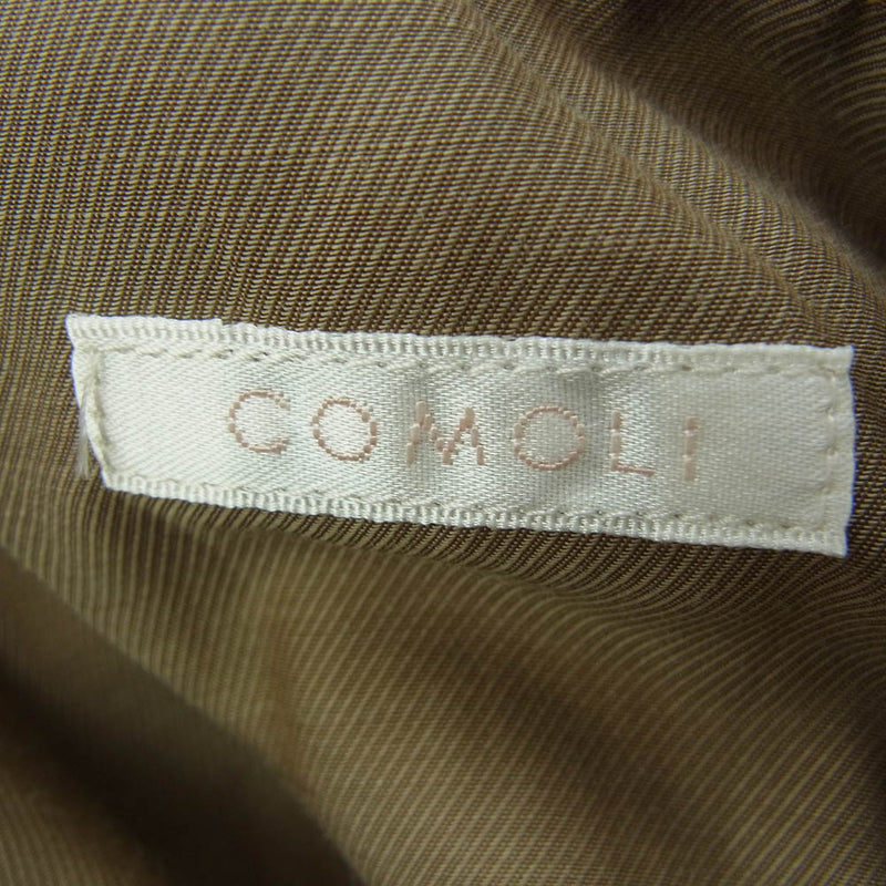 COMOLI コモリ 19AW Q03-04010 コットンギャバ タイロッケン コート ウール ライナー付き ベージュ系【中古】