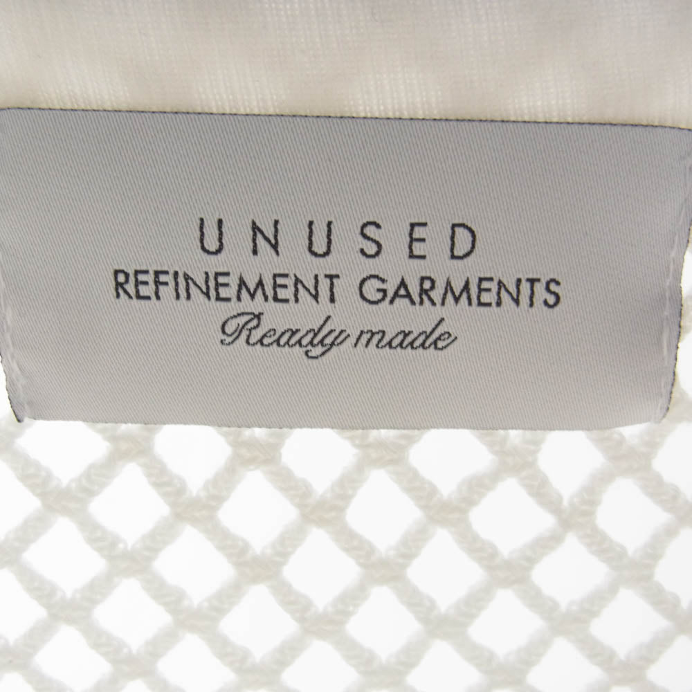 UNUSED アンユーズド us2411 Mesh long sleeve tee メッシュ 長袖 Tシャツ ホワイト系 3【極上美品】【中古】