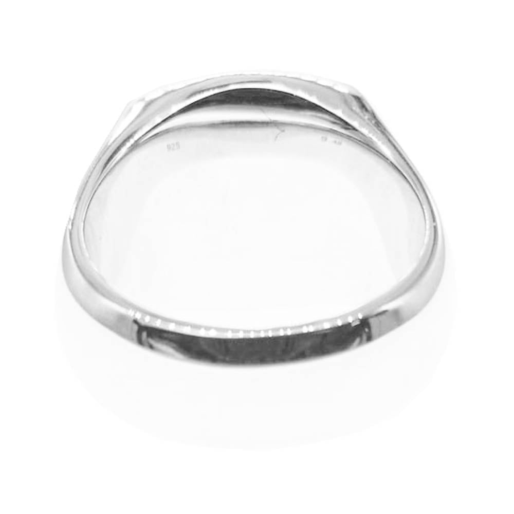 TOM WOOD トムウッド Cushion Black Onyx クッション ブラック オニキス リング シルバー系 ブラック系 8号【美品】【中古】