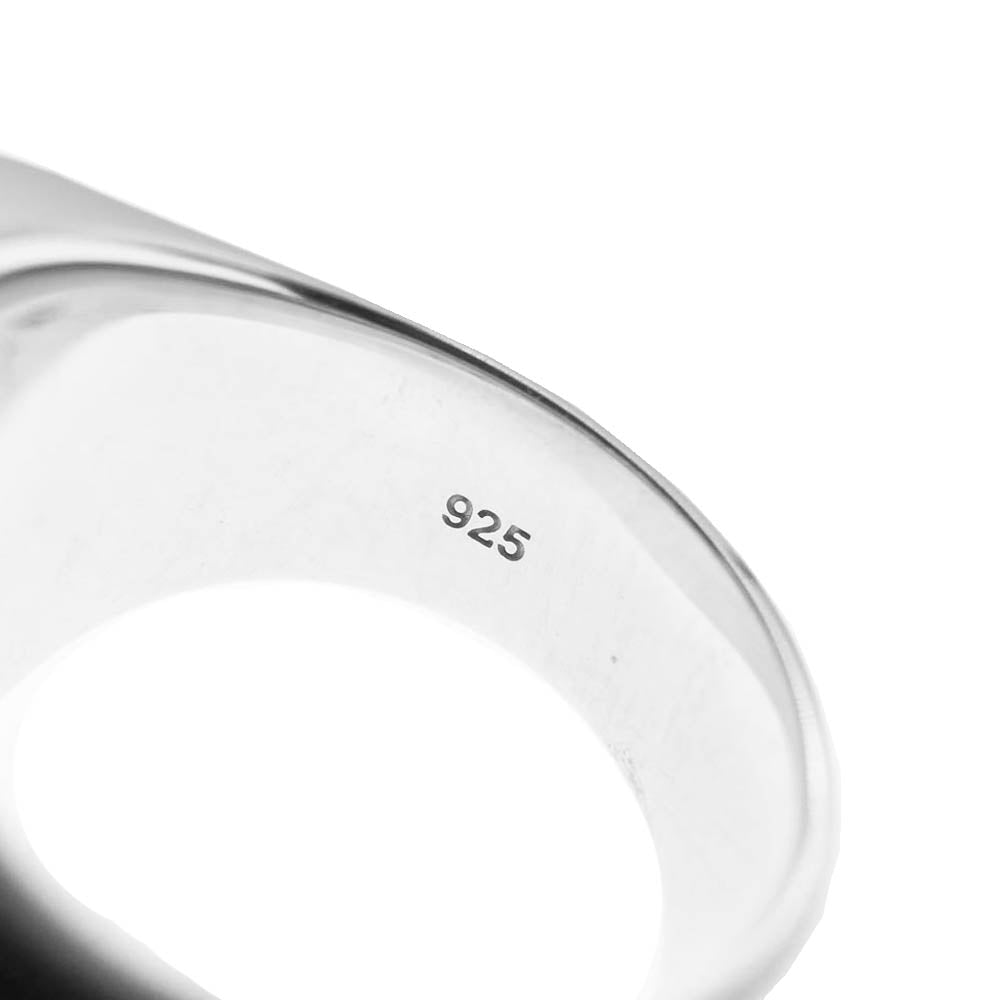 TOM WOOD トムウッド Cushion Black Onyx クッション ブラック オニキス リング シルバー系 ブラック系 8号【美品】【中古】