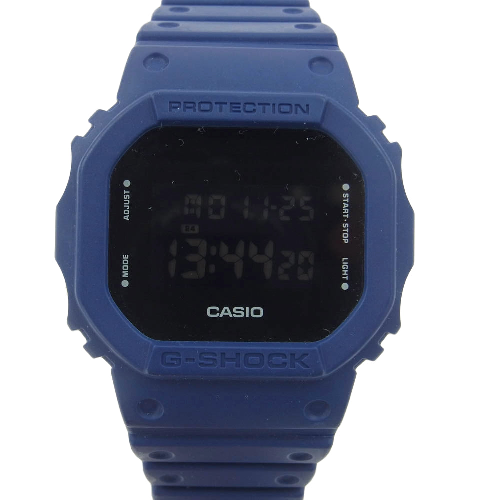 G-SHOCK ジーショック DW-5600P デジタル 腕時計 カスタム ブルー ネイビー系【中古】