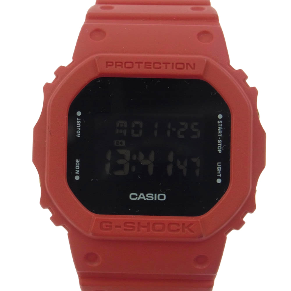 G-SHOCK ジーショック DW-5600P デジタル 腕時計 カスタム レッド レッド系【中古】