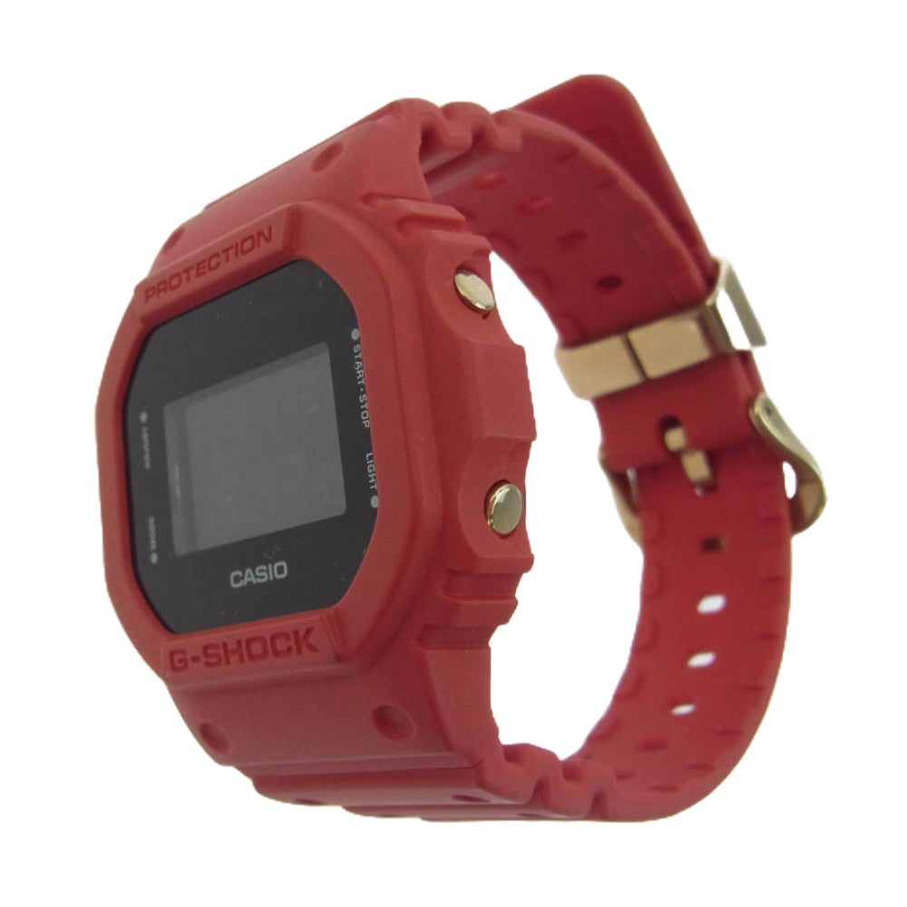 G-SHOCK ジーショック DW-5600P デジタル 腕時計 カスタム レッド レッド系【中古】