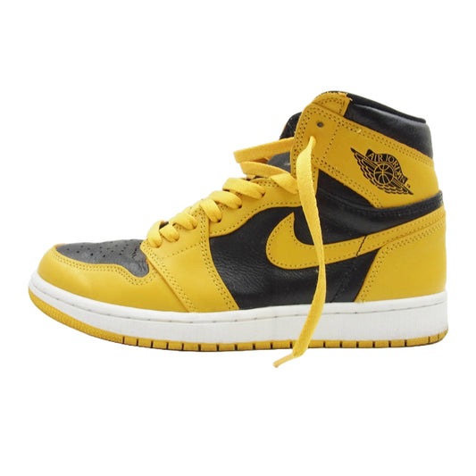 NIKE ナイキ 555088-701 Air Jordan 1 High OG Pollen エアジョーダン1 ハイ パラン ハイカットスニーカー イエロー系 ブラック系 26.5cm【中古】