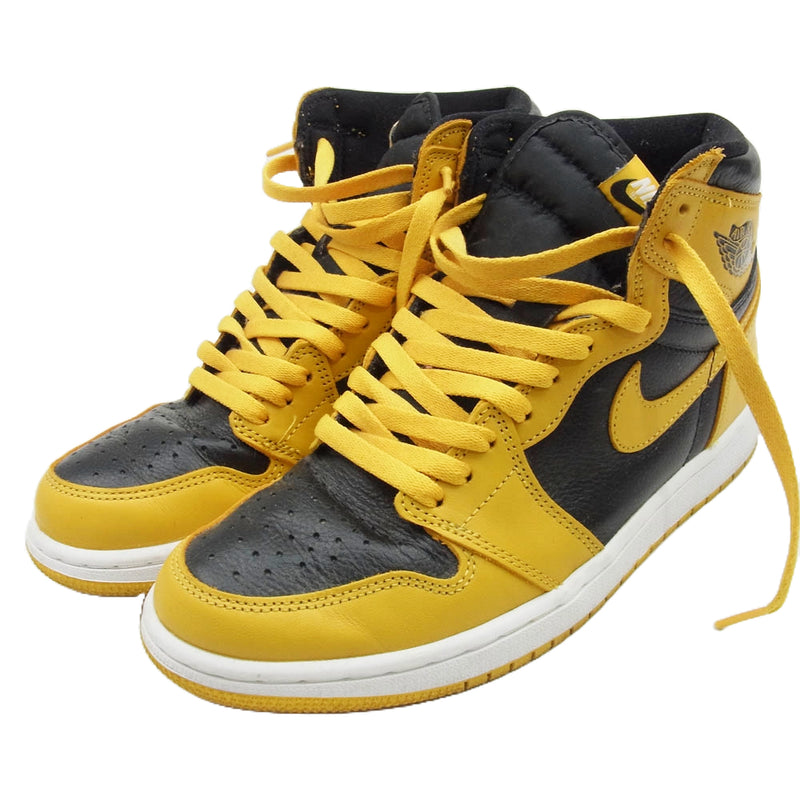 NIKE ナイキ 555088-701 Air Jordan 1 High OG Pollen エアジョーダン1 ハイ パラン ハイカットスニーカー イエロー系 ブラック系 26.5cm【中古】