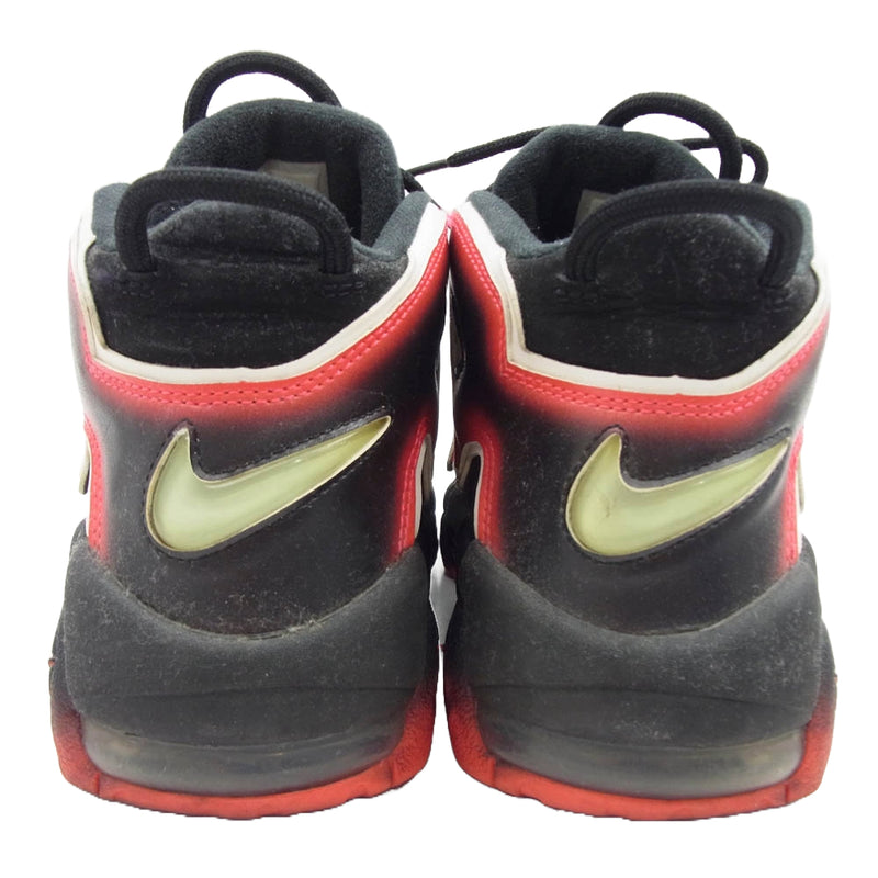 NIKE ナイキ CJ6129-001 AIR MORE UPTEMPO LASER CRIMSON エア モア アップテンポ レーザークリムゾン スニーカー ブラック系 レッド系 25.5cm【中古】