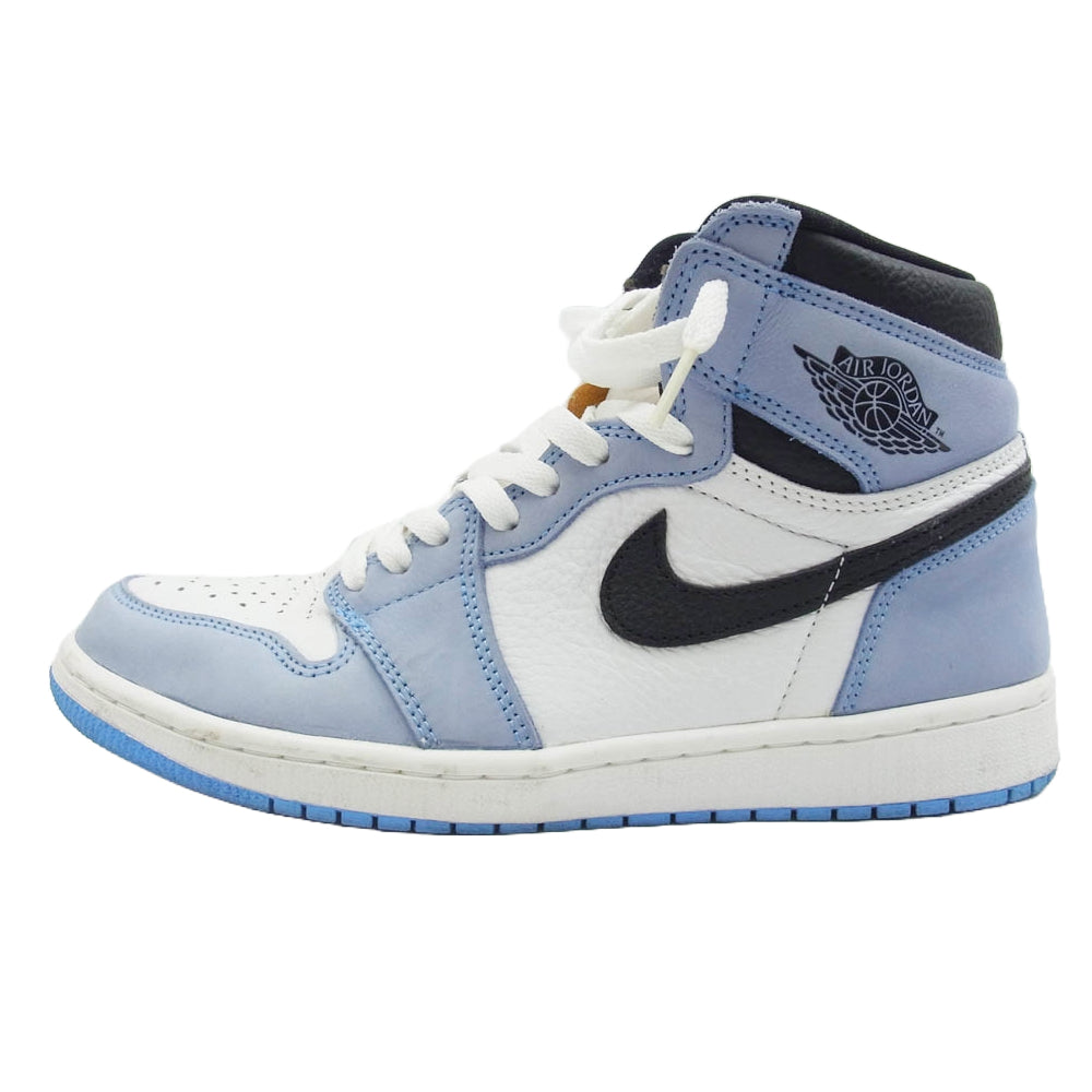 NIKE ナイキ 555088-134 Air Jordan 1 High OG University Blue エアジョーダン1 ハイ ユニバーシティブルー ハイカットスニーカー ライトブルー系 ホワイト系 26.5cm【中古】
