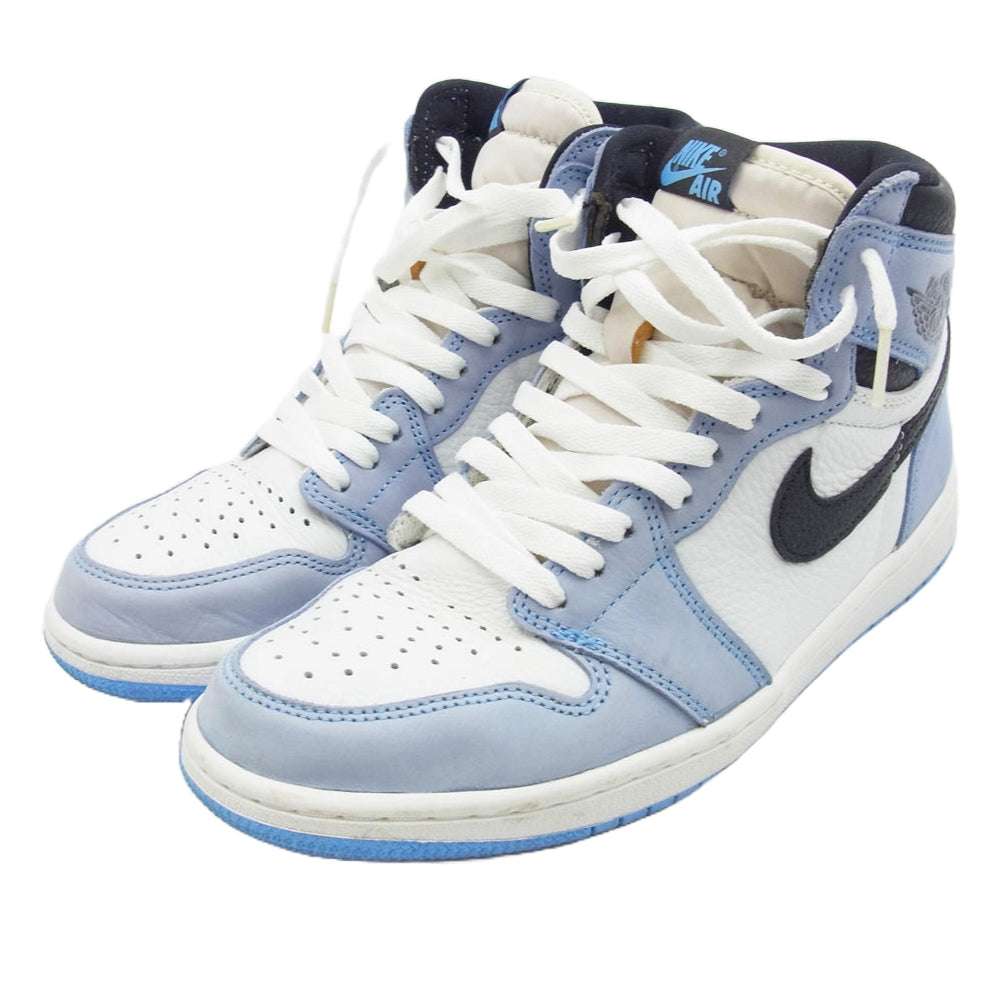 NIKE ナイキ 555088-134 Air Jordan 1 High OG University Blue エアジョーダン1 ハイ ユニバーシティブルー ハイカットスニーカー ライトブルー系 ホワイト系 26.5cm【中古】