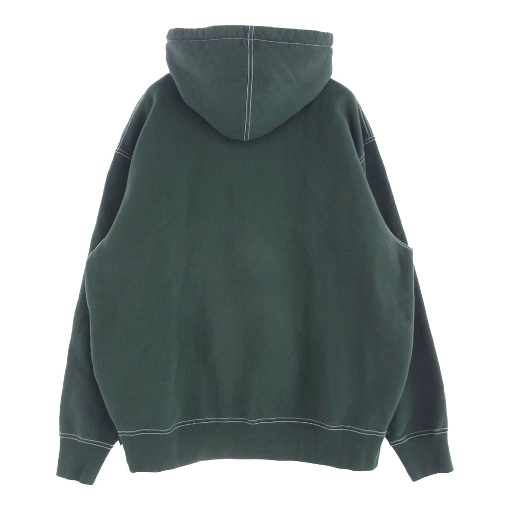 Supreme シュプリーム 23SS × Timberland Hooded Sweatshirt プルオーバースウェット パーカー フーディー グリーン系 L【中古】