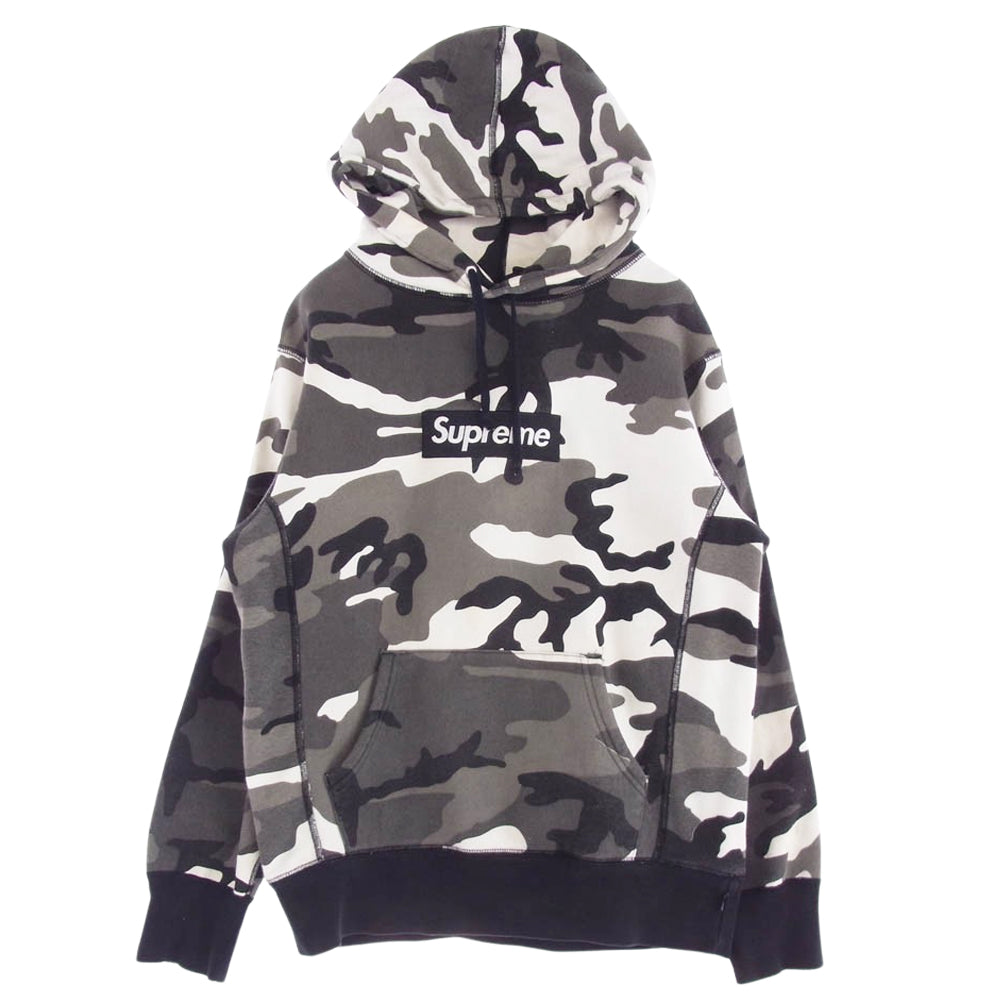 Supreme シュプリーム 13AW Box Logo Hooded Sweatshirt Snow Camo ボックスロゴ プルオーバースウェット パーカー フーディー スノーカモ マルチカラー系 S【中古】