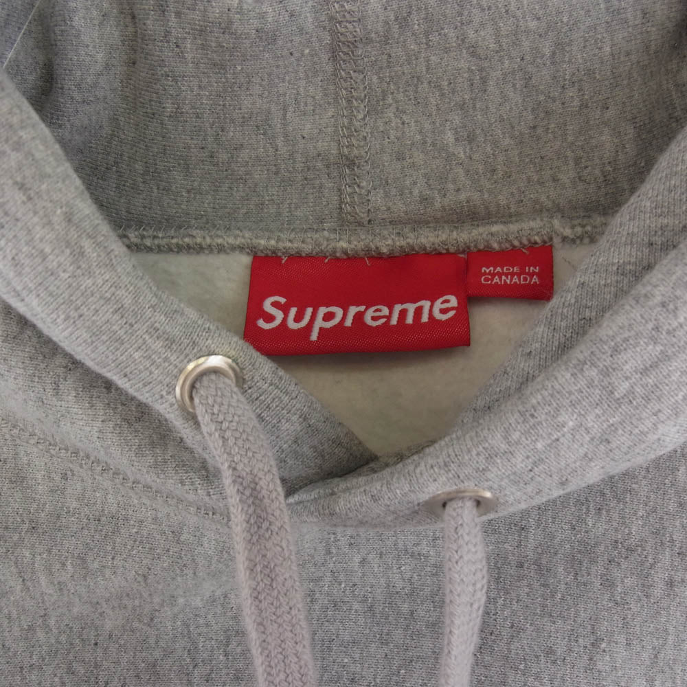 Supreme シュプリーム 12AW Box Logo Hooded Sweatshirt ボックスロゴ プルオーバースウェット パーカー フーディー グレー系 M【中古】