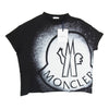 MONCLER モンクレール 21SS G10938C7B310 GIROCOLLO T-SHIRT ロゴ プリント 半袖 Tシャツ ブラック系 M【美品】【中古】