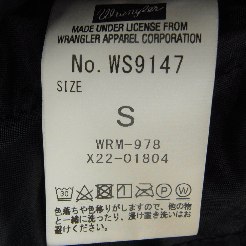 Wrangler ラングラー WS9147 コーデュロイ ボア ランチコート nano universe 別注 ブラック系 S【中古】