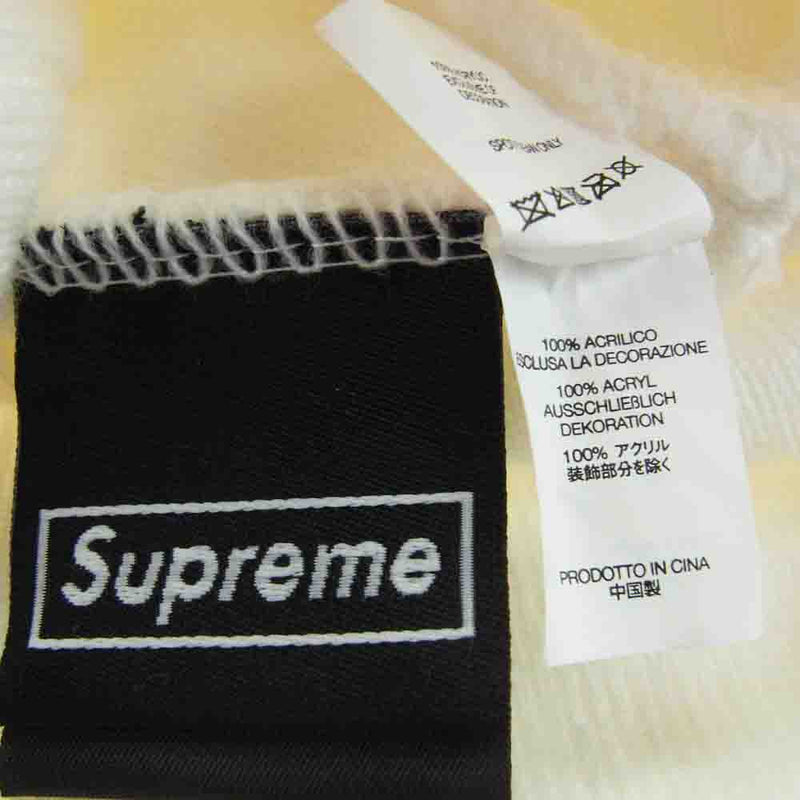 Supreme シュプリーム 21AW New Era Box Logo Beanie ニューエラ ボックスロゴ ビーニー ニット帽 ホワイト ホワイト系【中古】