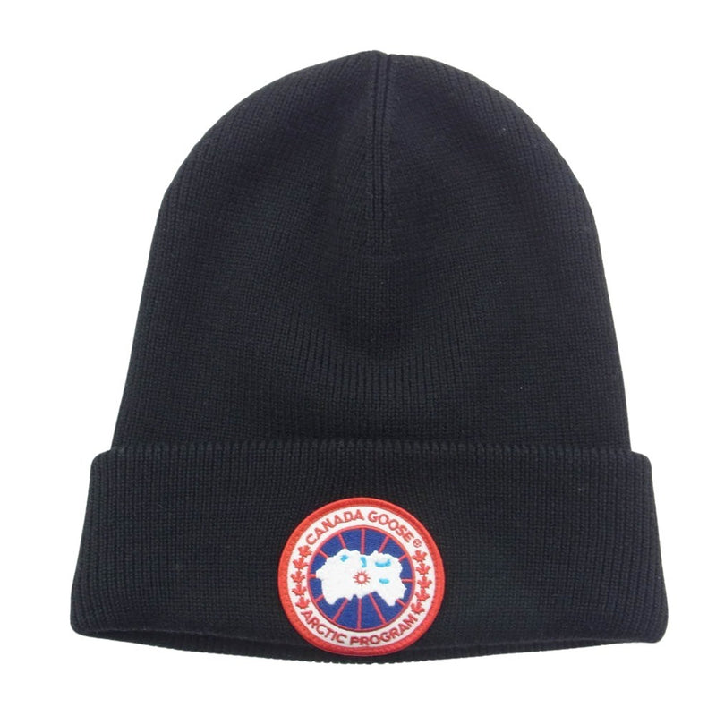 CANADA GOOSE カナダグース 6936M Arctic Toque アークティック トゥック メリノウール ニットキャップ ニット帽 ブラック系 O/S-T/U【中古】