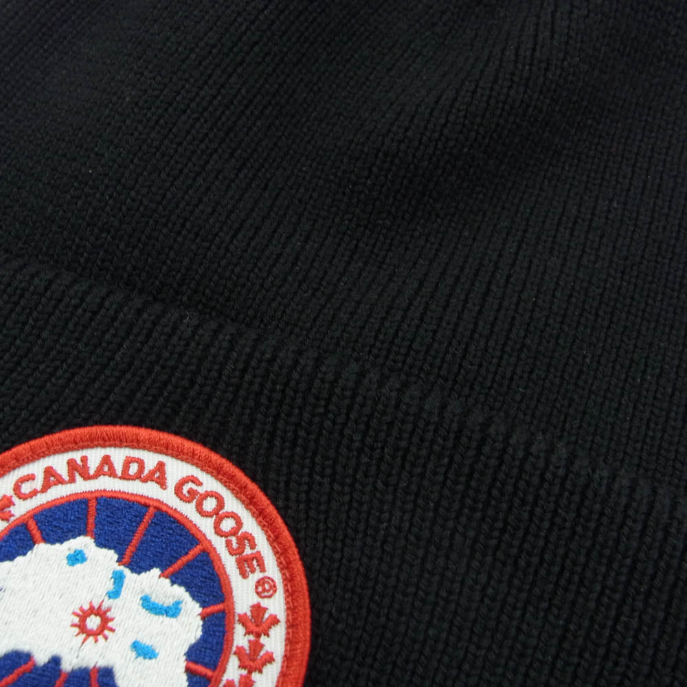 CANADA GOOSE カナダグース 6936M Arctic Toque アークティック トゥック メリノウール ニットキャップ ニット帽 ブラック系 O/S-T/U【中古】