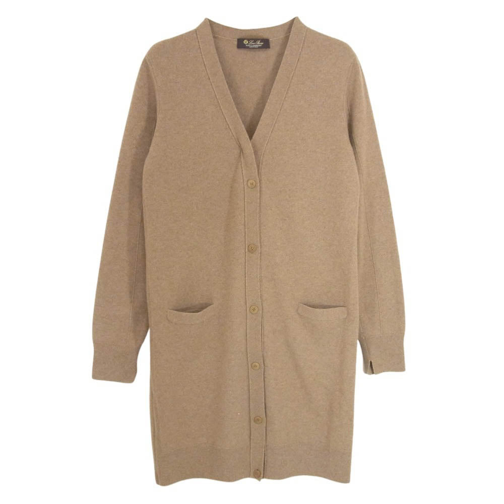 Loro Piana ロロピアーナ MAC3540 FAF0279 BABY CASHMERE ベビーカシミヤ カシミヤ100％ ロング カーディガン ブラウン系 40【中古】