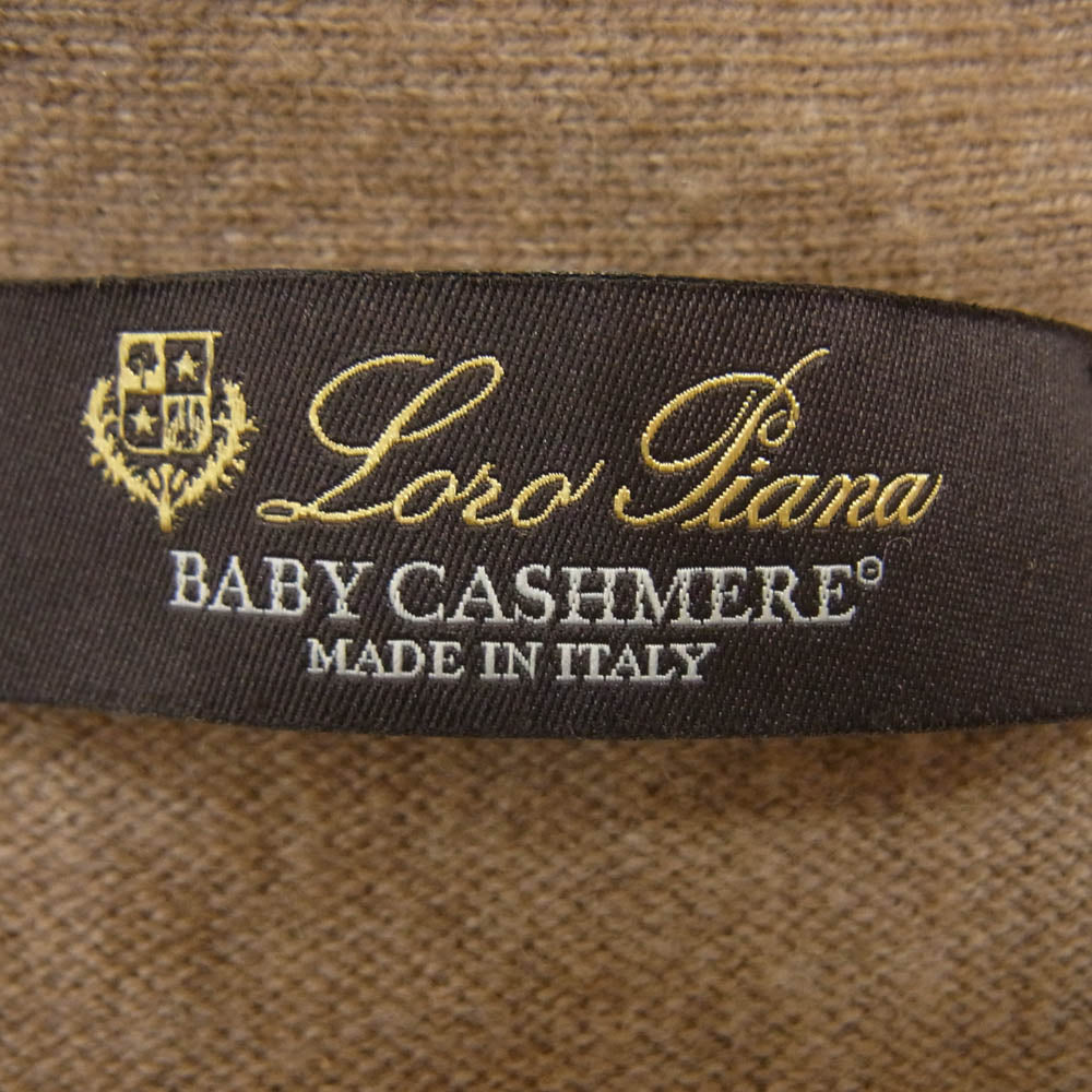 Loro Piana ロロピアーナ MAC3540 FAF0279 BABY CASHMERE ベビーカシミヤ カシミヤ100％ ロング カーディガン ブラウン系 40【中古】