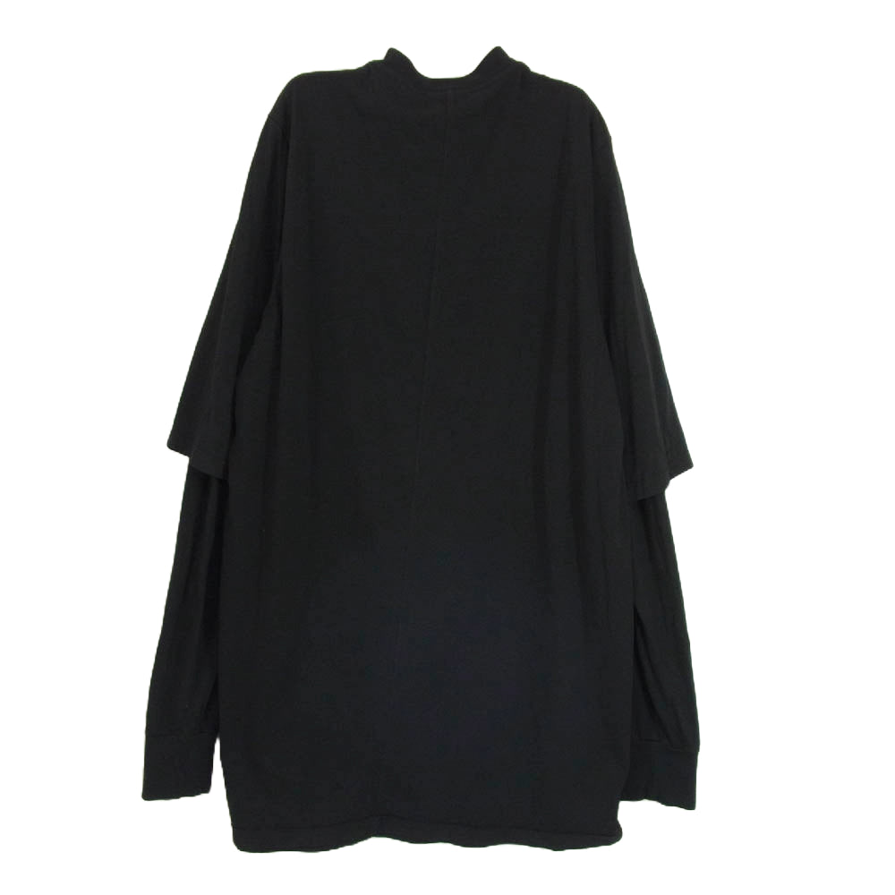 Rick Owens リックオウエンス DU19F6269 DRKSHDW ダークシャドウ ロングスリーブ レイヤード Tシャツ カットソー 長袖 ブラック系 M【中古】