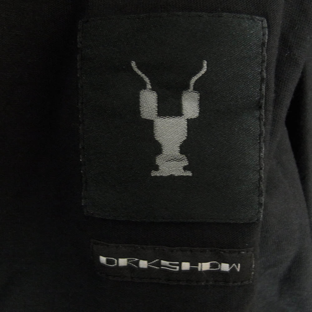 Rick Owens リックオウエンス DU19F6269 DRKSHDW ダークシャドウ ロングスリーブ レイヤード Tシャツ カットソー 長袖 ブラック系 M【中古】