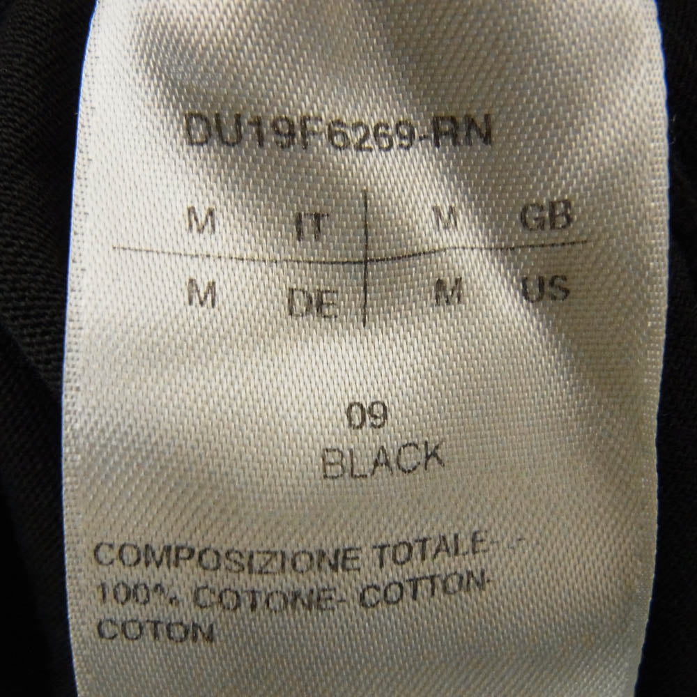 Rick Owens リックオウエンス DU19F6269 DRKSHDW ダークシャドウ ロングスリーブ レイヤード Tシャツ カットソー 長袖 ブラック系 M【中古】
