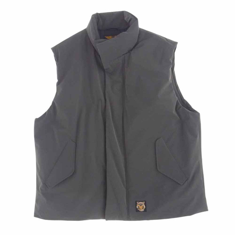 CALEE キャリー 23AW CL-23AW039 N/T UTILITY PADDED WAIST COAT パテッド ベスト グレー系 XL【中古】