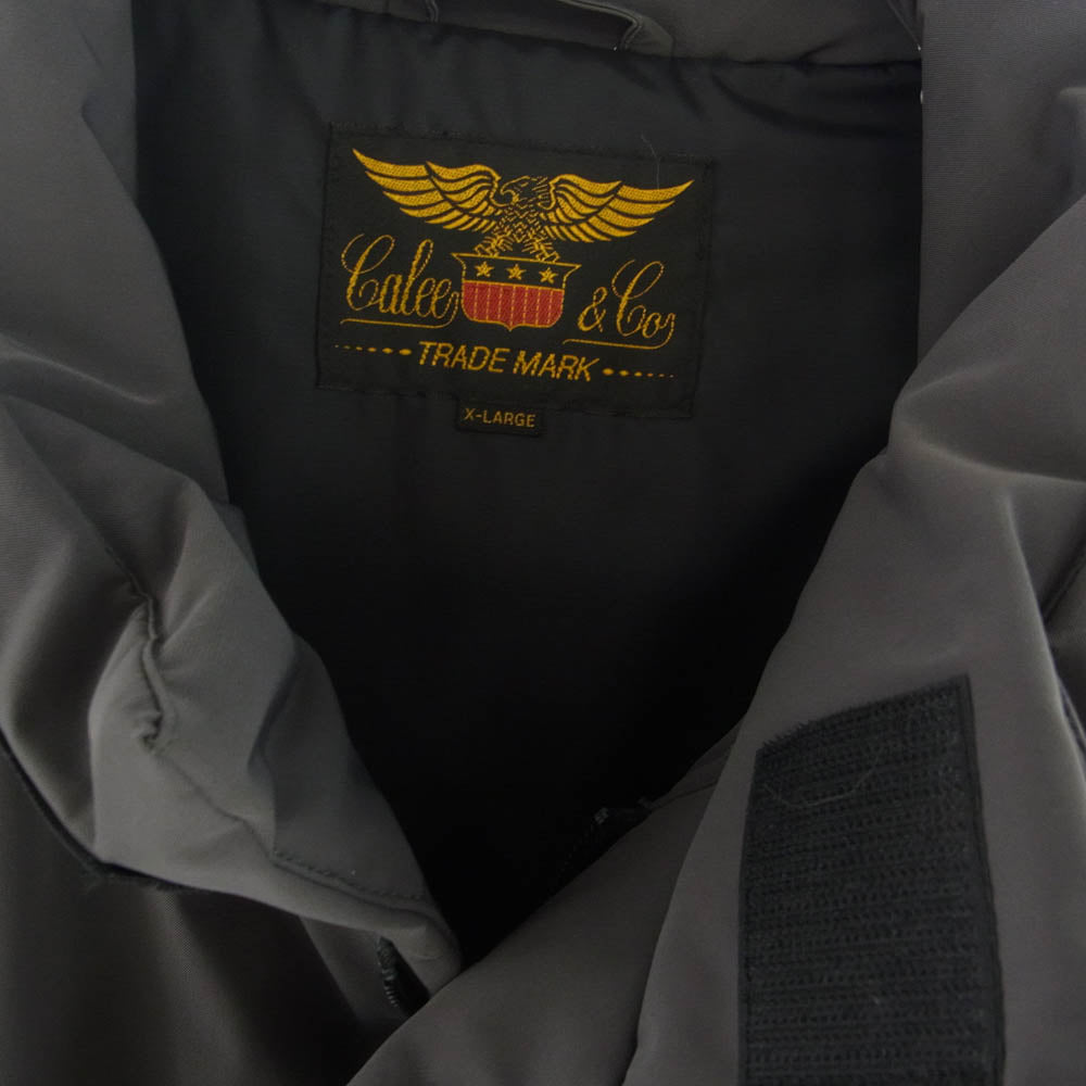 CALEE キャリー 23AW CL-23AW039 N/T UTILITY PADDED WAIST COAT パテッド ベスト グレー系 XL【中古】