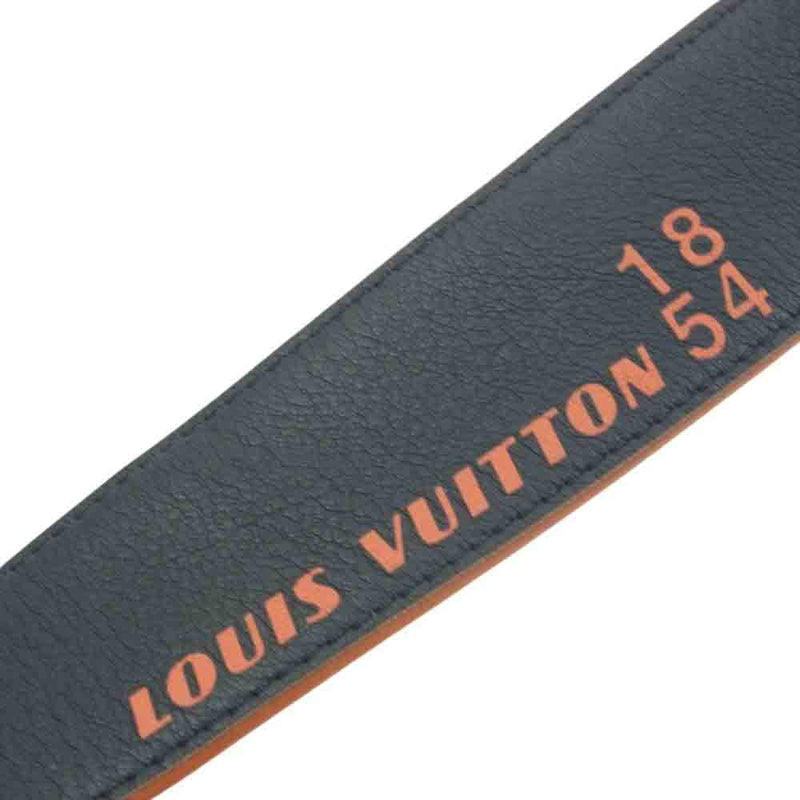 LOUIS VUITTON ルイ・ヴィトン M0156 ダミエ コバルト サンチュール ベルト ブラック系 オレンジ系 36【中古】