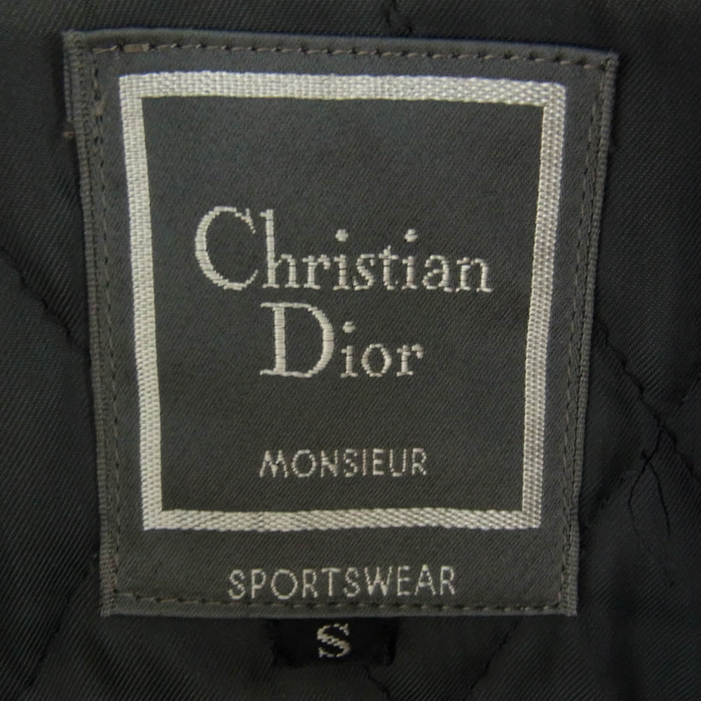 Christian Dior クリスチャンディオール Monsieur レザー ジャケット カーコート ブラック系 S【中古】