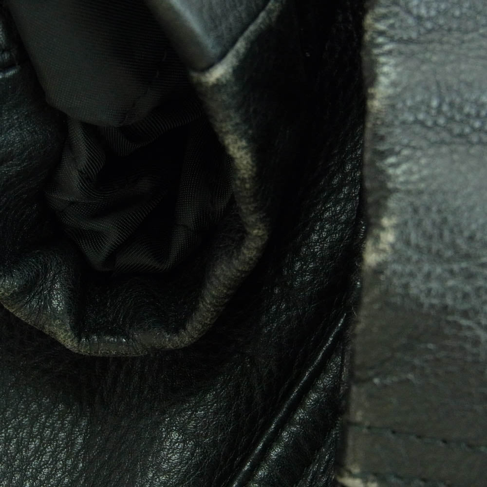 Christian Dior クリスチャンディオール Monsieur レザー ジャケット カーコート ブラック系 S【中古】